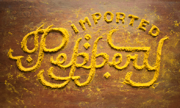 typographie marmalade bleue