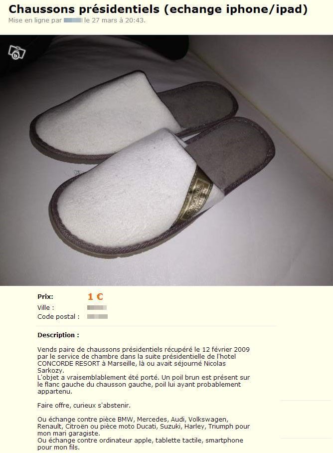 chausson annonces