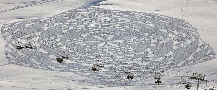 crop circles neige