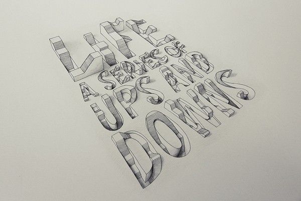 Lex Wilson lettering & typography 3D 