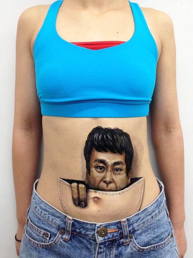 CHOOO-SAN-body-painting Hikaru Cho