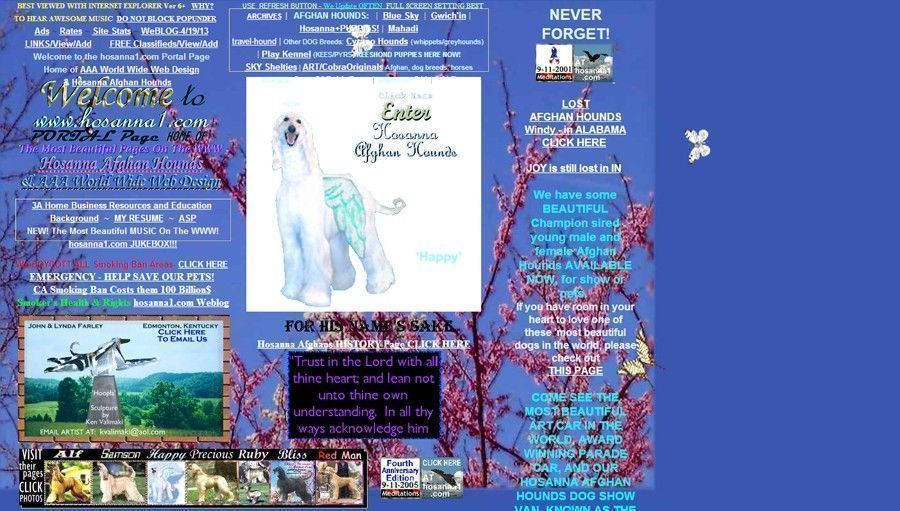 Hosanna site pour chiens