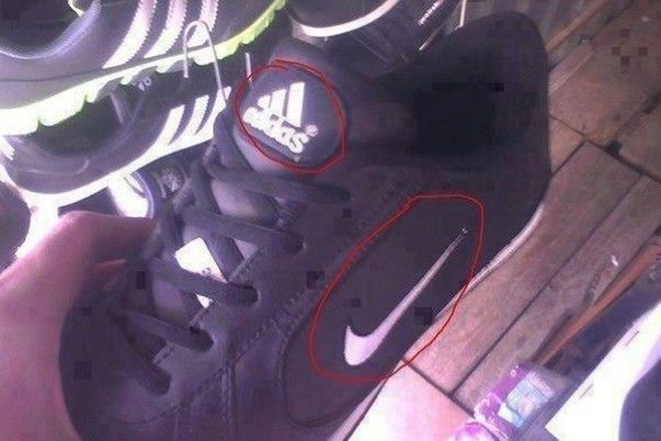 Nike Adidas fail