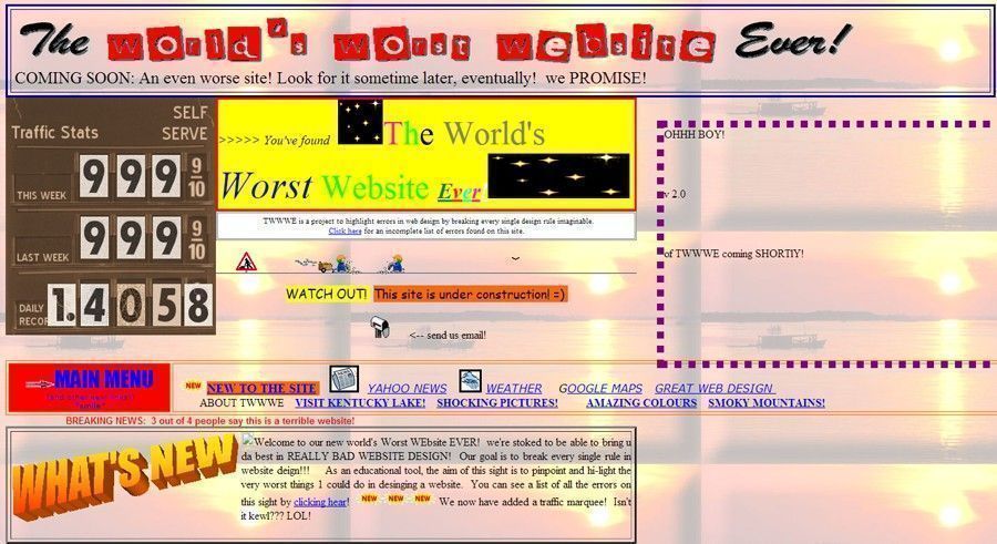 The World's Worst Web Site Ever
