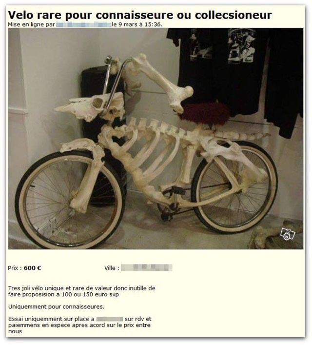 Vélo-squelette