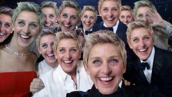 selfie Ellen de generes 2