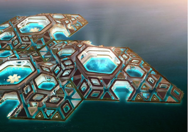 projet ville sous marine vue aerienne