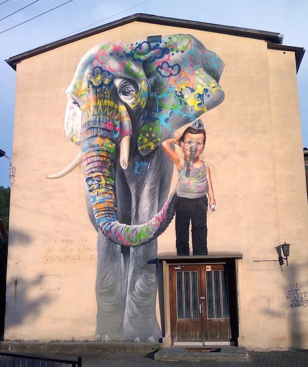 Street art Elephant