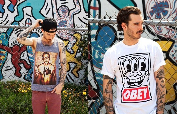 art keith harring obey urban outfitters
