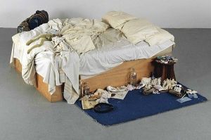 my bed lit tracey emin