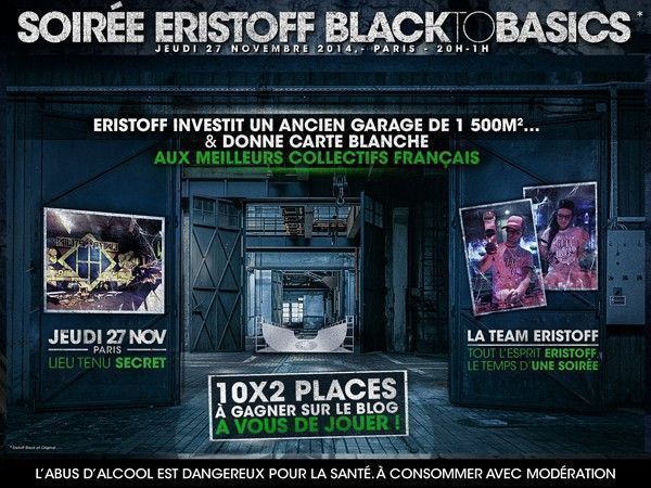 Viens découvrir le « Eristoff Contest – Black To Basics »