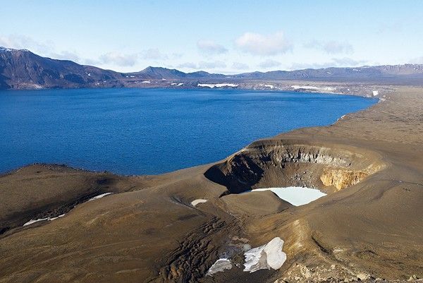 Iceland. Viti crater at Askja.