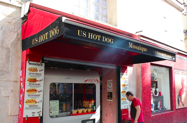 mosaique hot dog