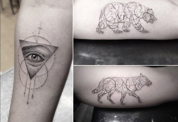 géométrie tatouage