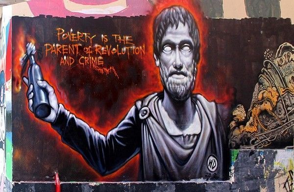 Artiste : WD. "La pauvreté est le parent de la révolution et du crime."