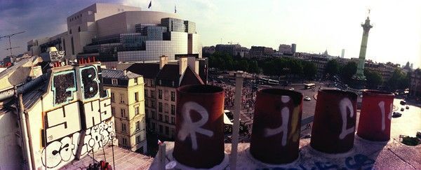 rooftop graffiti paris jean-yves donati bastille