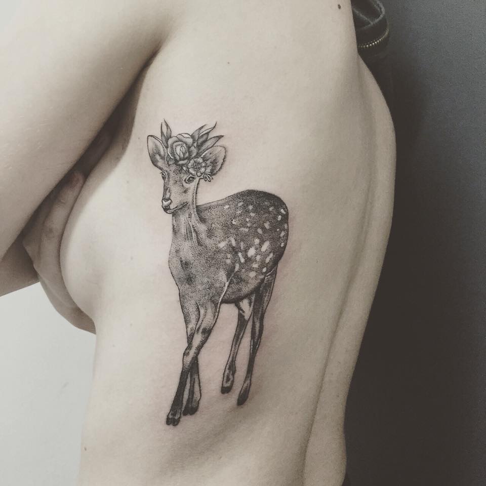 biche tatouage