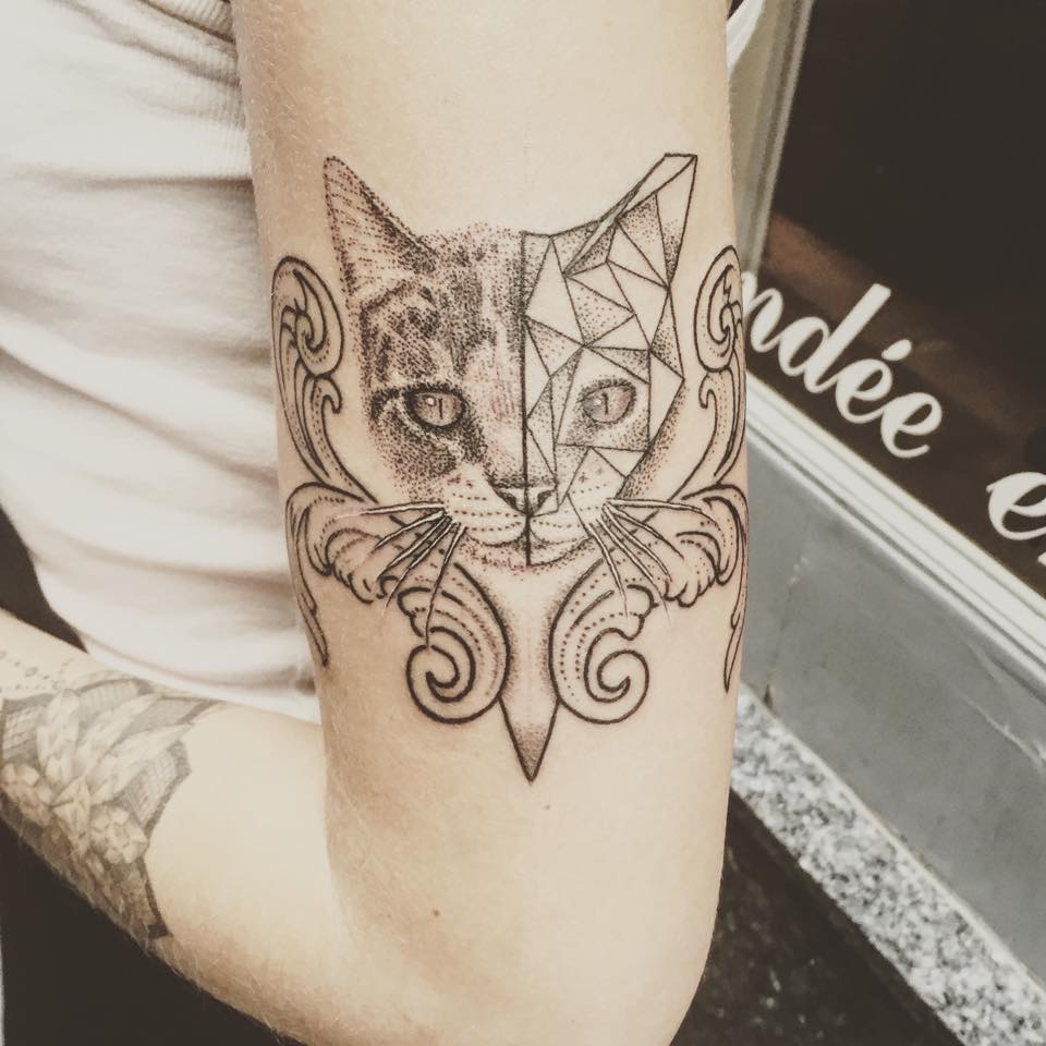 tatouage chat