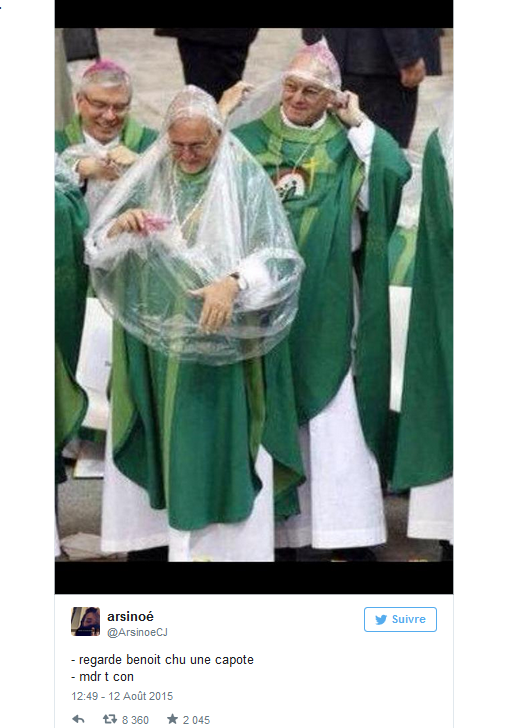 tweet le pape