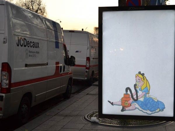 cop21 brandalism détournement pub