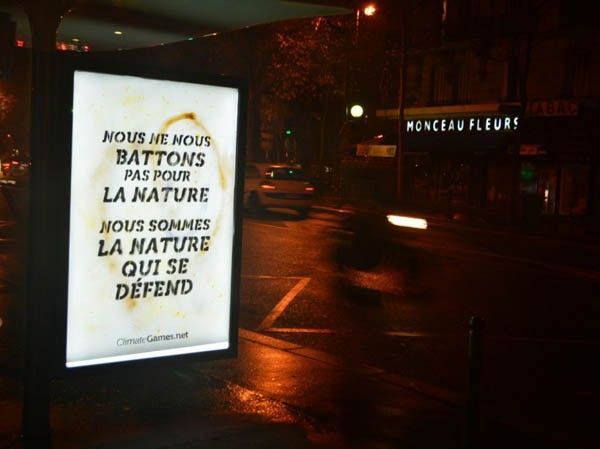 cop21 brandalism détournement pub