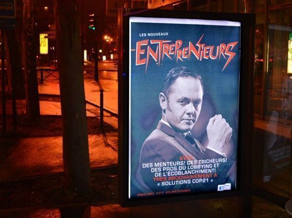 cop21 brandalism détournement pub
