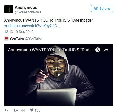 anonymous daech troll