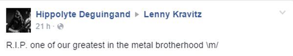 RIP Lenny Kravitz