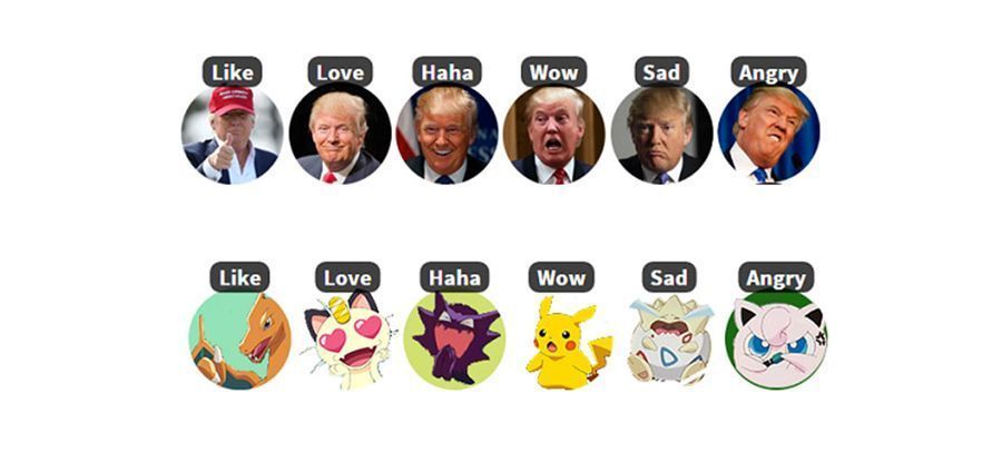 trump pokémon réactions facebook