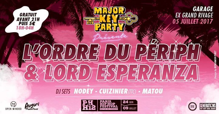 MAJOR KEY PARTY Free avant 21h
