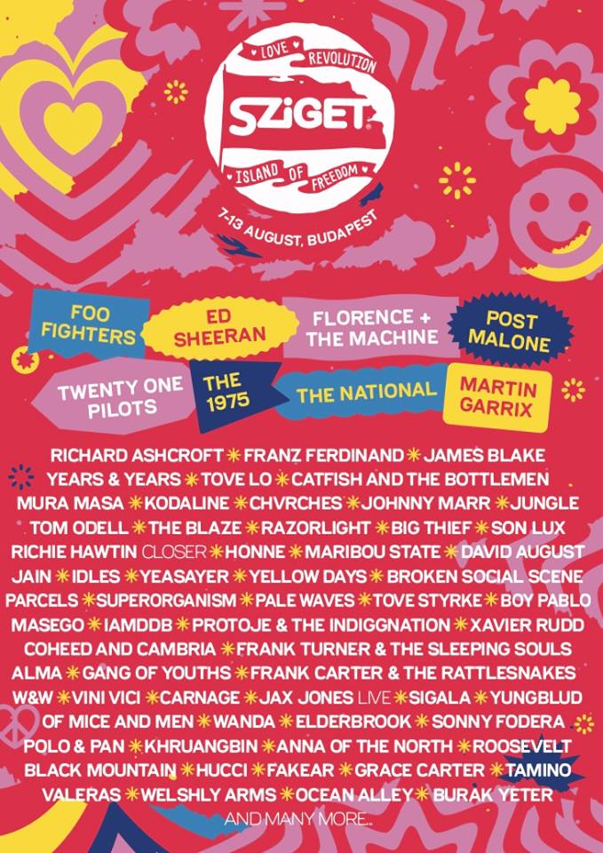 sziget-lineup