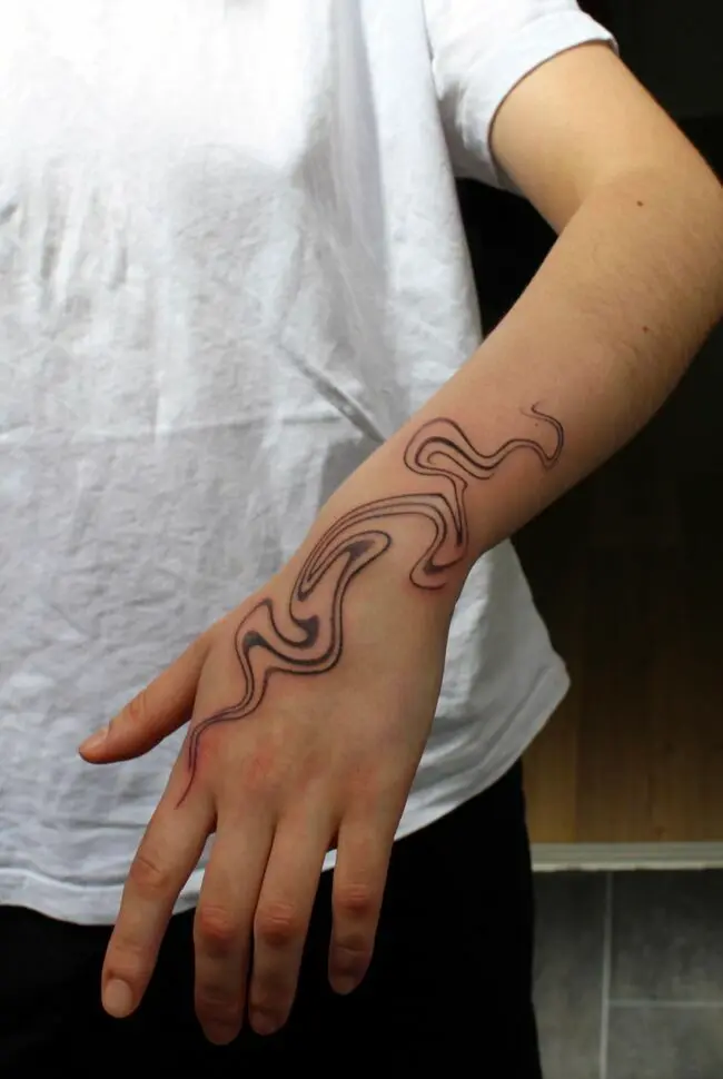 wavy-tattoo