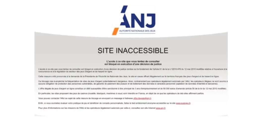 l'ANJ a déjà bloqué plus de 2 360 sites depuis mars 2022