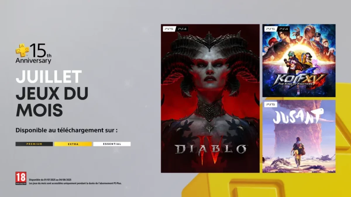 jeux gratuits PlayStation Plus du mois d'août