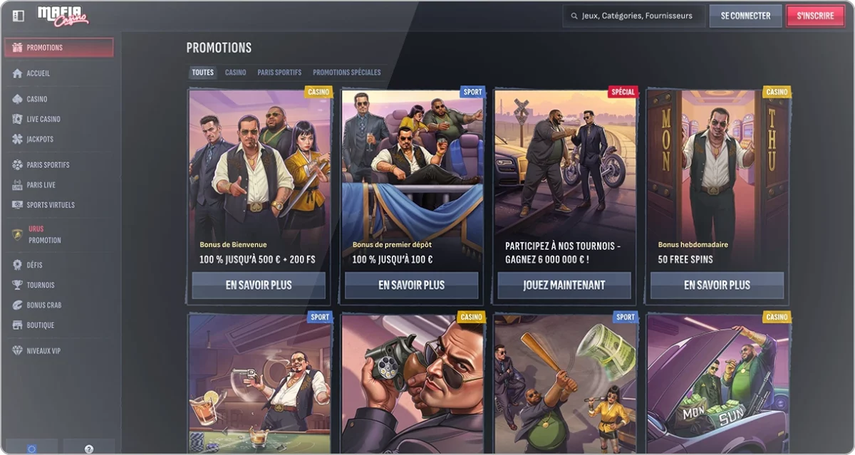 bonus de bienvenue au casino
