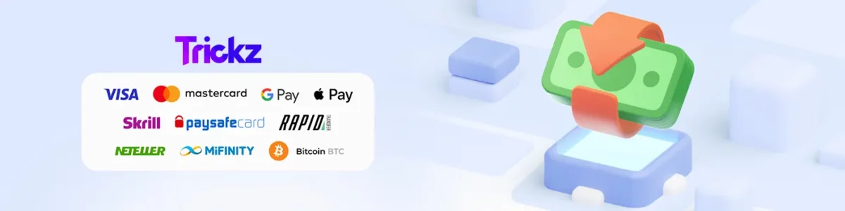 Les moyens de paiement disponibles sur Trickz Casino