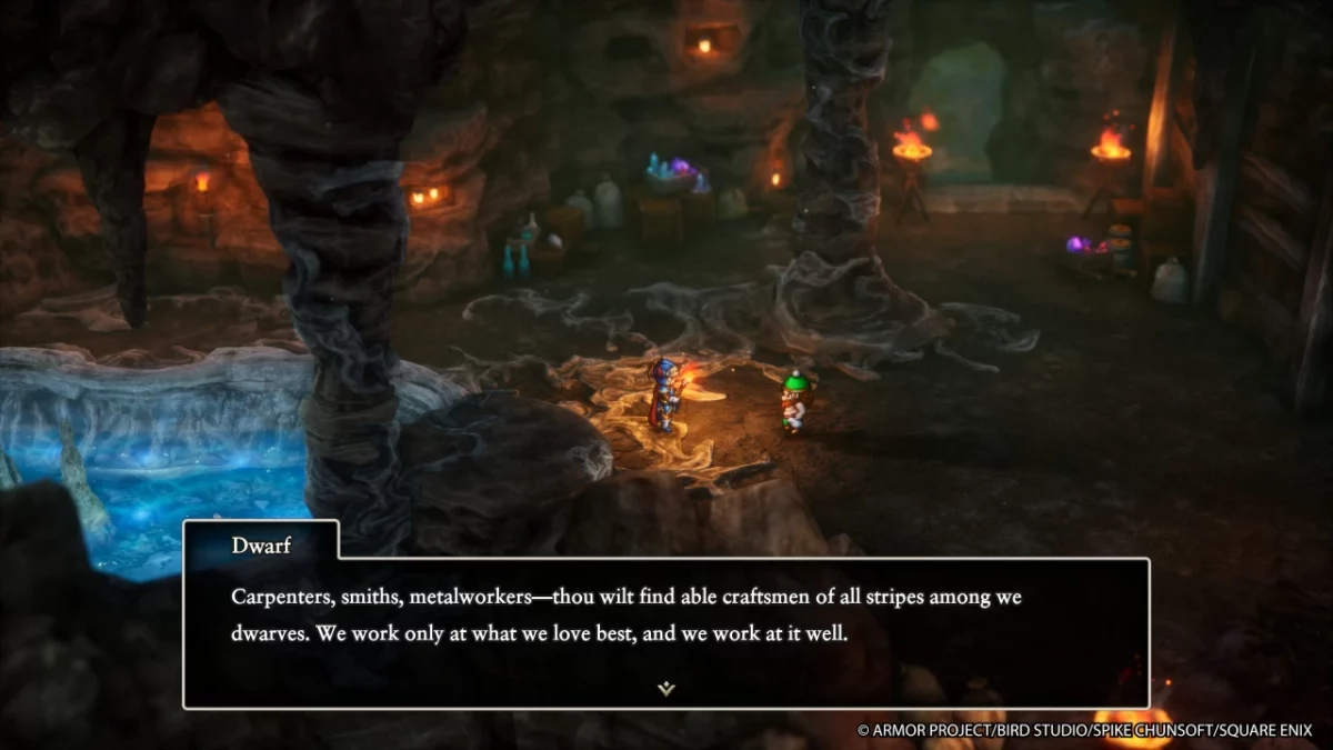 Dragon Quest I and II HD 2D Remake Donjons